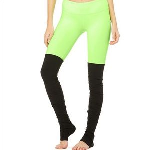 Alo Yoga Lime Green Goddess Leggings